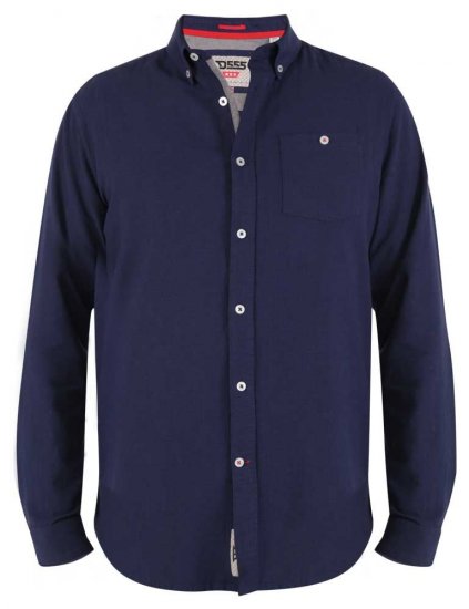 D555 Sennon LS Linen Mix Shirt - Πουκάμισα - Aνδρικά πουκαμισα μεγαλα μεγάλα μεγέθη