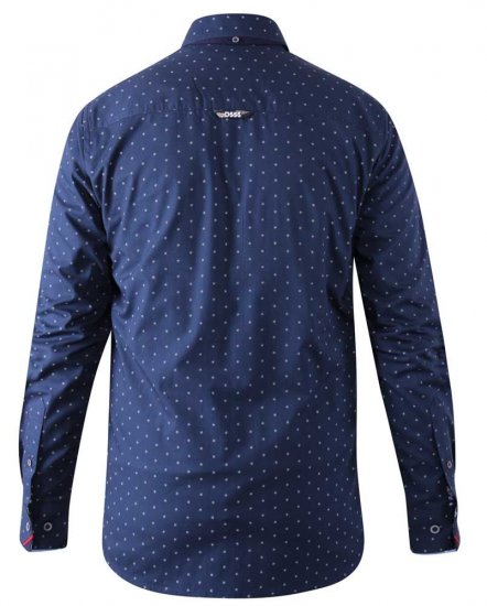 D555 Chilton LS Shirt Navy - Πουκάμισα - Aνδρικά πουκαμισα μεγαλα μεγάλα μεγέθη