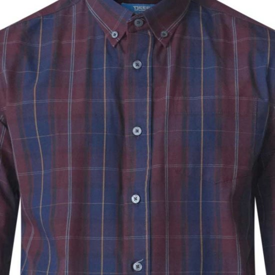 D555 Grady Long Sleeve Check Shirt - Πουκάμισα - Aνδρικά πουκαμισα μεγαλα μεγάλα μεγέθη
