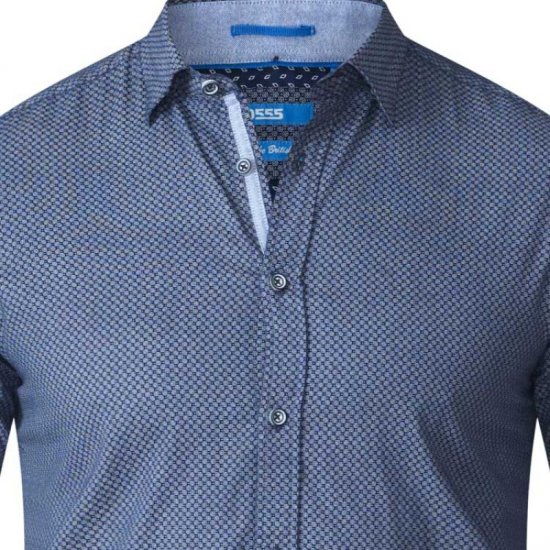 D555 Kermit Long Sleeve Printed Shirt - Πουκάμισα - Aνδρικά πουκαμισα μεγαλα μεγάλα μεγέθη