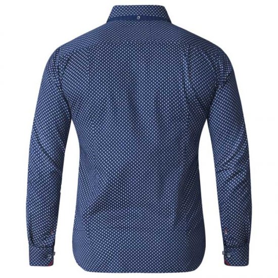 D555 Lavar Long Sleeve Diamond Printed Shirt - Πουκάμισα - Aνδρικά πουκαμισα μεγαλα μεγάλα μεγέθη