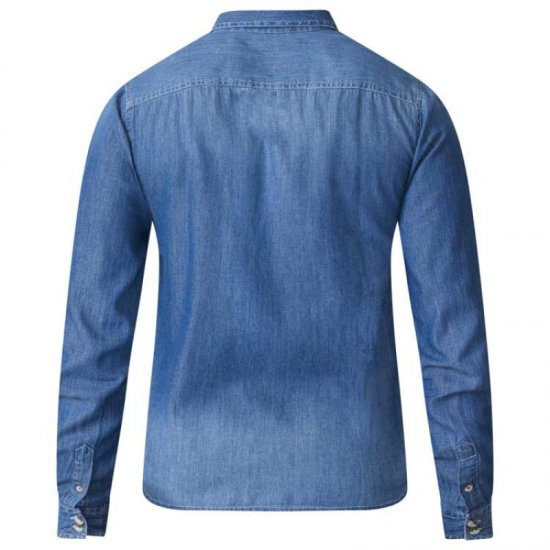 D555 Adcock Long Sleeve Vintage Denim Shirt - Πουκάμισα - Aνδρικά πουκαμισα μεγαλα μεγάλα μεγέθη