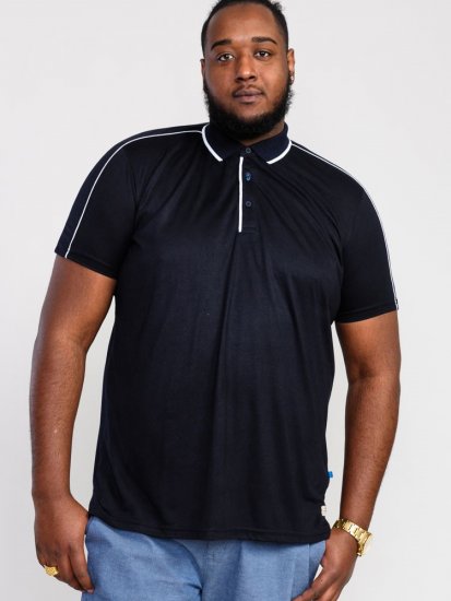 D555 Sussex Jersey Polo Shirt Dark Navy - Πόλο μπλουζάκια - Aνδρικά μπλουζακια πολο μεγάλα μεγέθη