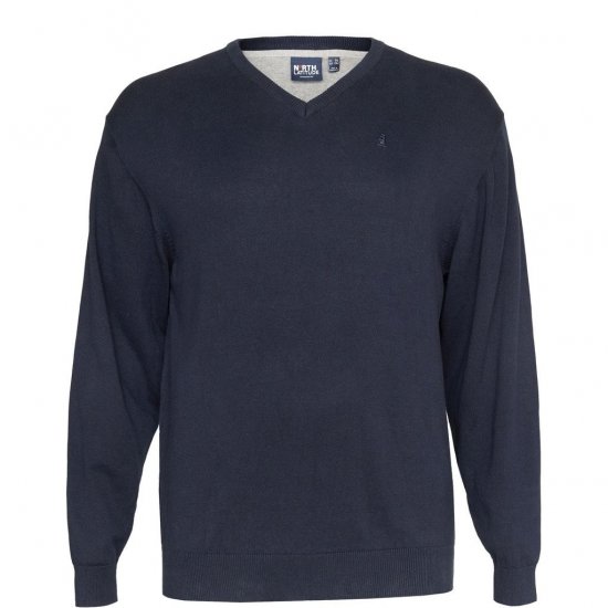 North Latitude V-neck knit Night Sky - φούτερ/Φούτερ με κουκούλα - φούτερ/Φούτερ με κουκούλα ανδρικά μεγάλα μεγέθη 