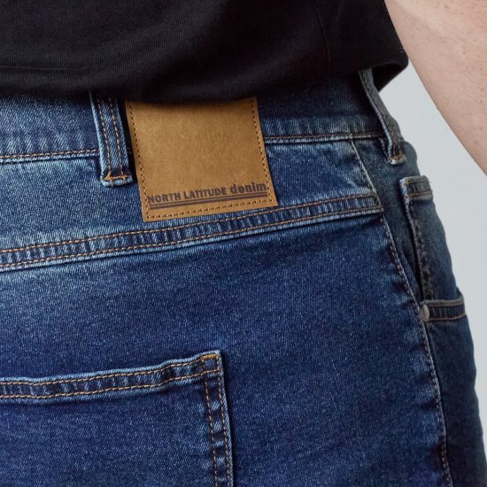North Latitude Jeans Jack Navy Blue - Μπουφάν - Aνδρικά μπουφαν μεγάλα μεγέθη