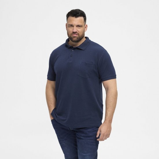 North Latitude Polo Navy Blue - Πόλο μπλουζάκια - Aνδρικά μπλουζακια πολο μεγάλα μεγέθη