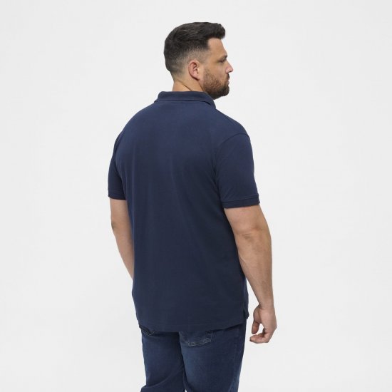 North Latitude Polo Navy Blue - Πόλο μπλουζάκια - Aνδρικά μπλουζακια πολο μεγάλα μεγέθη