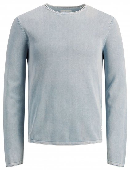Jack & Jones JJELEO Knit Faded Denim - φούτερ/Φούτερ με κουκούλα - φούτερ/Φούτερ με κουκούλα ανδρικά μεγάλα μεγέθη 