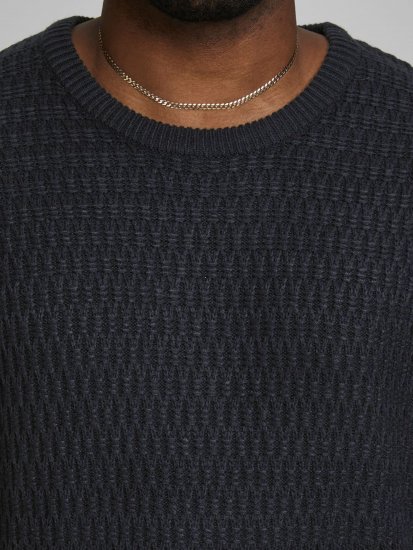 Jack & Jones JCOBRANDON Knit Black - φούτερ/Φούτερ με κουκούλα - φούτερ/Φούτερ με κουκούλα ανδρικά μεγάλα μεγέθη 
