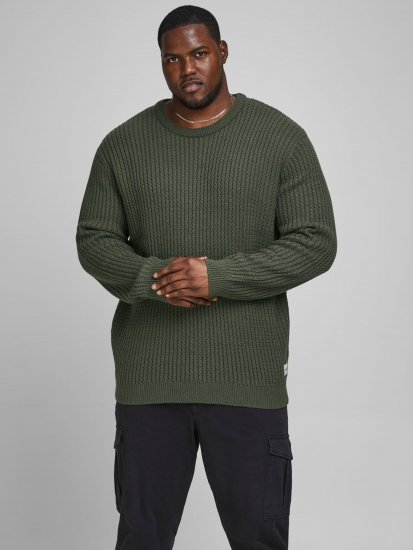 Jack & Jones JCOBRANDON Knit Forest - φούτερ/Φούτερ με κουκούλα - φούτερ/Φούτερ με κουκούλα ανδρικά μεγάλα μεγέθη 