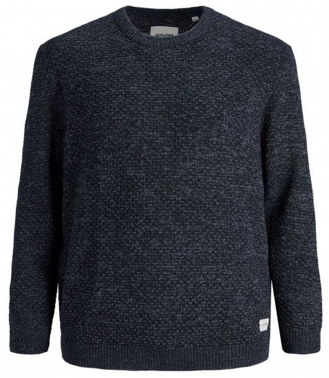 Jack & Jones JCOBRANDON Knit Navy Blazer - φούτερ/Φούτερ με κουκούλα - φούτερ/Φούτερ με κουκούλα ανδρικά μεγάλα μεγέθη 