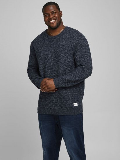 Jack & Jones JCOBRANDON Knit Navy Blazer - φούτερ/Φούτερ με κουκούλα - φούτερ/Φούτερ με κουκούλα ανδρικά μεγάλα μεγέθη 