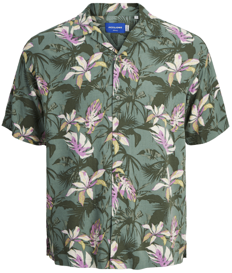 Jack & Jones JORLUKE TAMPA AOP Shirt Laurel Wreath - Πουκάμισα - Aνδρικά πουκαμισα μεγαλα μεγάλα μεγέθη