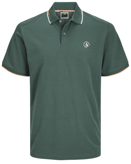 Jack & Jones JCOHASS LOGO Polo Sycamore - Πόλο μπλουζάκια - Aνδρικά μπλουζακια πολο μεγάλα μεγέθη
