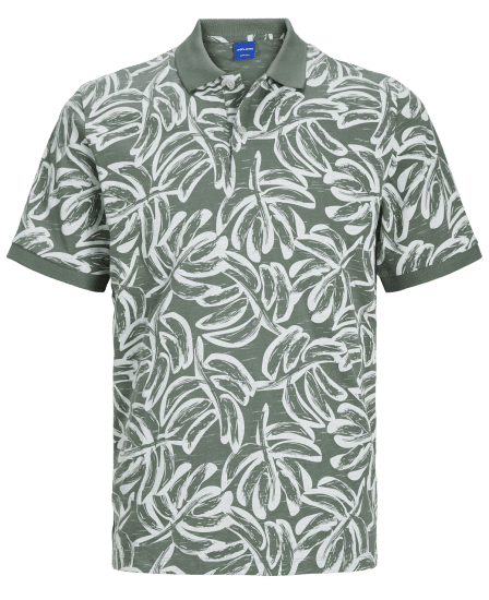 Jack & Jones JORLAFAYETTE AOP Polo Laurel Wreath - Πόλο μπλουζάκια - Aνδρικά μπλουζακια πολο μεγάλα μεγέθη