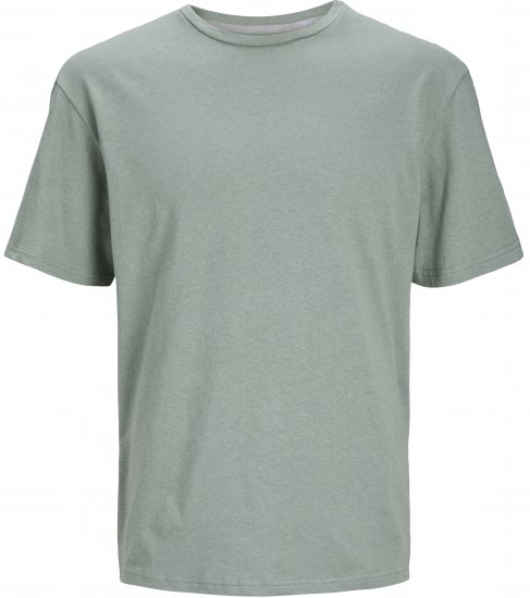 Jack & Jones JPRCC SOFT Linen Blend T-Shirt Lily Pad - Μακό μπλουζάκια - Aνδρικά μπλουζεσ μεγάλα μεγέθη