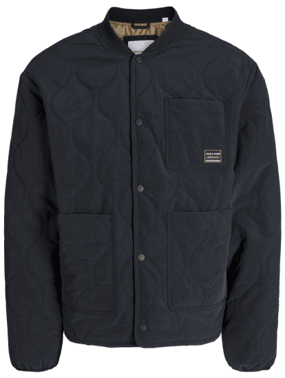 Jack & Jones Hero Liner Quilted Jacket Black - Μπουφάν - Aνδρικά μπουφαν μεγάλα μεγέθη