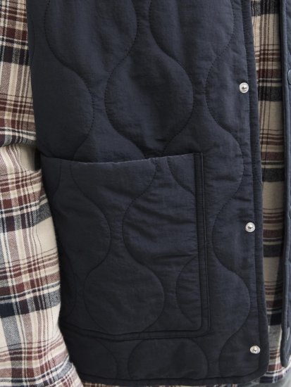 Jack & Jones Hero Liner Quilted Gilet Vest Black - Αμάνικα μπουφάν - Γιλέκα σε μεγάλα μεγέθη