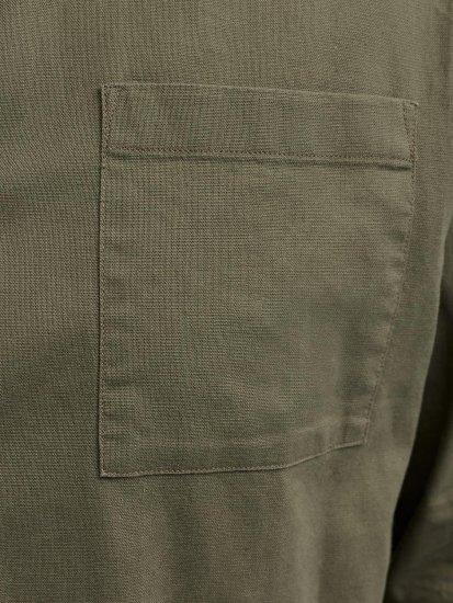 Jack & Jones Tristan Overshirt χακί - Πουκάμισα - Aνδρικά πουκαμισα μεγαλα μεγάλα μεγέθη
