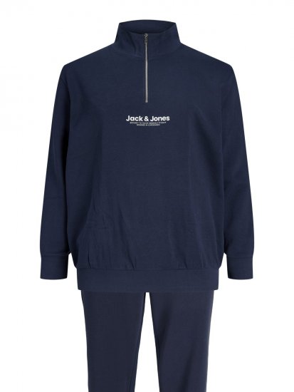 Jack & Jones Vesterbro σετ φόρμας μπλε μαρέν - φούτερ/Φούτερ με κουκούλα - φούτερ/Φούτερ με κουκούλα ανδρικά μεγάλα μεγέθη 