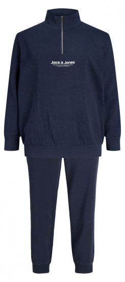Jack & Jones Vesterbro σετ φόρμας μπλε μαρέν - φούτερ/Φούτερ με κουκούλα - φούτερ/Φούτερ με κουκούλα ανδρικά μεγάλα μεγέθη 