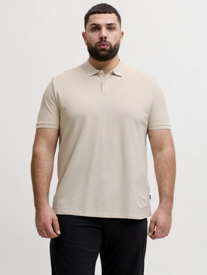 Jack & Jones Weston Μπλουζάκι Πόλο Ανοιχτό Μπεζ - Πόλο μπλουζάκια - Aνδρικά μπλουζακια πολο μεγάλα μεγέθη