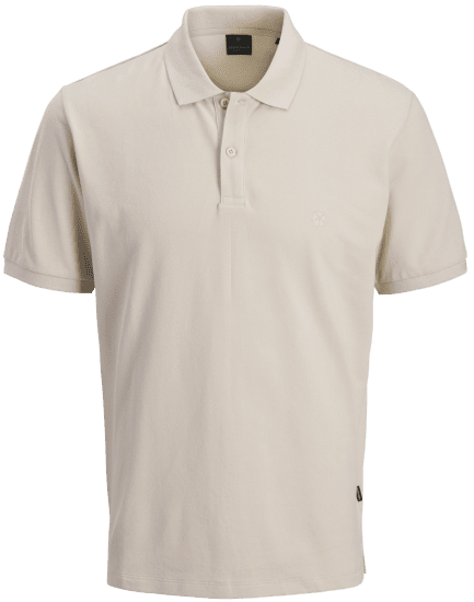 Jack & Jones Weston Μπλουζάκι Πόλο Ανοιχτό Μπεζ - Πόλο μπλουζάκια - Aνδρικά μπλουζακια πολο μεγάλα μεγέθη