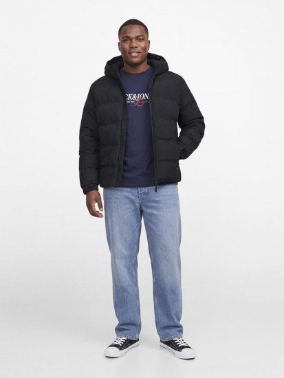 Jack & Jones Sage Μπουφάν puffer Μαύρο - Μπουφάν - Aνδρικά μπουφαν μεγάλα μεγέθη
