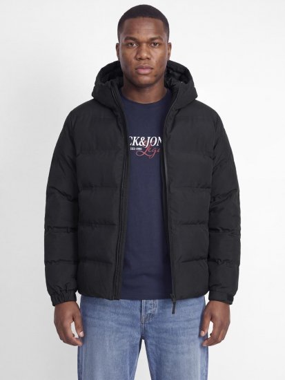 Jack & Jones Sage Μπουφάν puffer Μαύρο - Μπουφάν - Aνδρικά μπουφαν μεγάλα μεγέθη