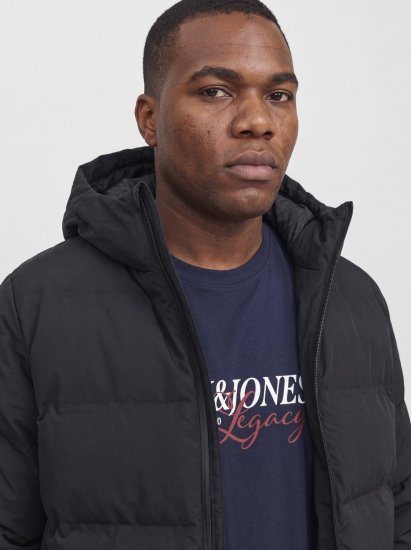 Jack & Jones Sage Μπουφάν puffer Μαύρο - Μπουφάν - Aνδρικά μπουφαν μεγάλα μεγέθη