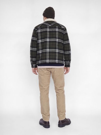 Jack & Jones Zac Teddy Πουκάμισο-τζάκετ Πράσινο - Μπουφάν - Aνδρικά μπουφαν μεγάλα μεγέθη