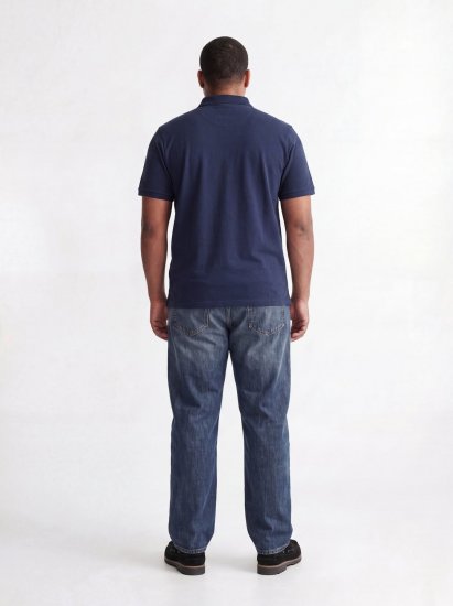Jack & Jones Rush μπλούζα πόλο 2 τεμ μαύρο/μπλε μαρέν - Πόλο μπλουζάκια - Aνδρικά μπλουζακια πολο μεγάλα μεγέθη