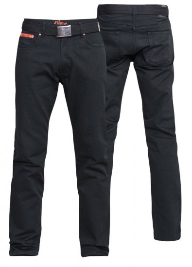 Duke Mario Bedford cord-pants Black TALL SIZES - ΑΝΔΡΙΚΑ ΡΟΥΧΑ MT-6XLT - Μεγέθη TALL