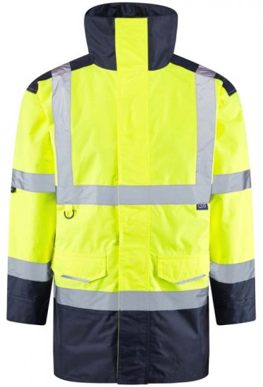Leo Tawstock Warm Quilted Anorak Hi-Vis Yellow/Navy - Ρούχα εργασίας - Aνδρικά ρούχα εργασίας μεγάλα μεγέθη