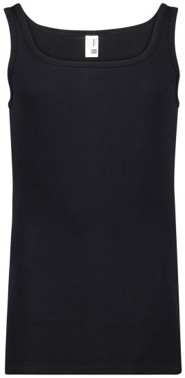 Adamo Royal Fine Ribbed Undershirt Black - Εσώρουχα/Μαγιό - Aνδρικά Εσώρουχα μεγάλα μεγέθη