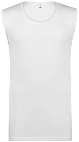 Adamo Royal Fine Ribbed Sleeveless Under-T-shirt White - Εσώρουχα/Μαγιό - Aνδρικά Εσώρουχα μεγάλα μεγέθη