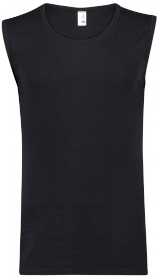 Adamo Royal Fine Ribbed Sleeveless Under-T-shirt Black - Εσώρουχα/Μαγιό - Aνδρικά Εσώρουχα μεγάλα μεγέθη