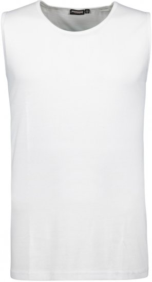 Adamo Rod Comfort Fit Tank Top White - Μακό μπλουζάκια - Aνδρικά μπλουζεσ μεγάλα μεγέθη