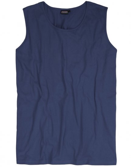 Adamo Rod Comfort Fit Tank Top Denim Blue - Μακό μπλουζάκια - Aνδρικά μπλουζεσ μεγάλα μεγέθη