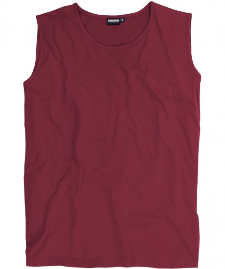 Adamo Rod Comfort Fit Tank Top Wine - Μακό μπλουζάκια - Aνδρικά μπλουζεσ μεγάλα μεγέθη