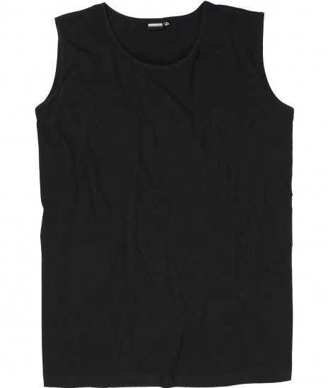 Adamo Rod Comfort Fit Tank Top Black - Μακό μπλουζάκια - Aνδρικά μπλουζεσ μεγάλα μεγέθη