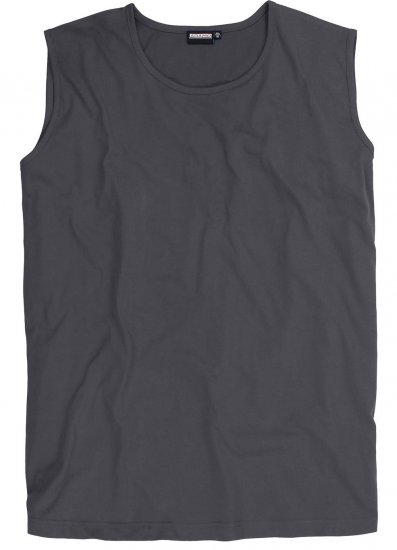 Adamo Rod Comfort Fit Tank Top Charcoal - Μακό μπλουζάκια - Aνδρικά μπλουζεσ μεγάλα μεγέθη