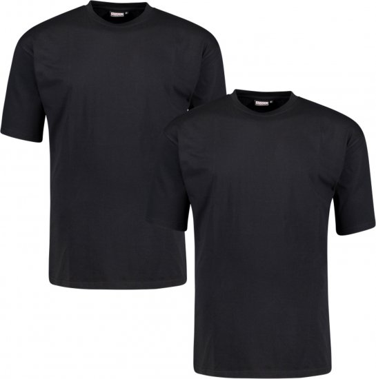 Adamo Marlon Comfort fit 2-pack T-shirt Black - Μακό μπλουζάκια - Aνδρικά μπλουζεσ μεγάλα μεγέθη