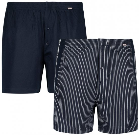 Adamo David Boxershorts 2-pack Navy - Εσώρουχα/Μαγιό - Aνδρικά Εσώρουχα μεγάλα μεγέθη