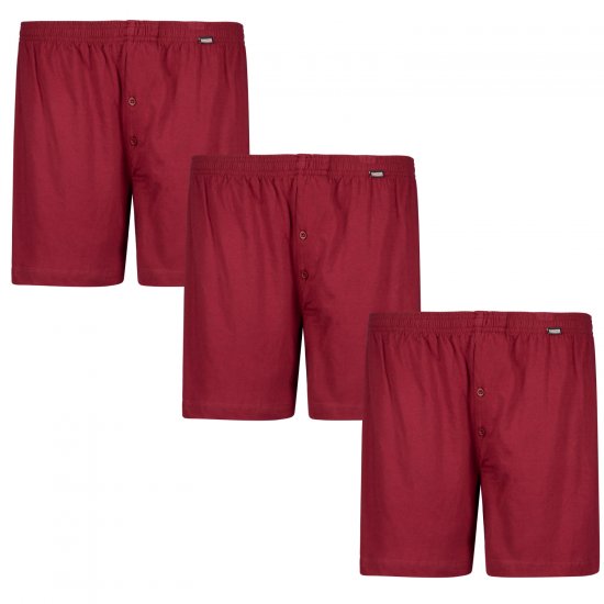 Adamo James Boxershorts 3-pack Burgundy - Εσώρουχα/Μαγιό - Aνδρικά Εσώρουχα μεγάλα μεγέθη