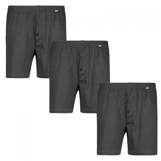 Adamo James Boxershorts 3-pack Charcoal - Εσώρουχα/Μαγιό - Aνδρικά Εσώρουχα μεγάλα μεγέθη