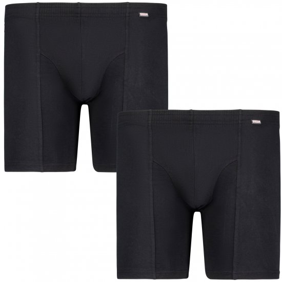 Adamo Jim Boxer shorts 2-pack Black - Εσώρουχα/Μαγιό - Aνδρικά Εσώρουχα μεγάλα μεγέθη