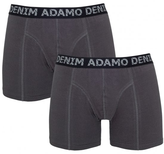 Adamo Julian Maxi Boxers Charcoal 2-pack - Εσώρουχα/Μαγιό - Aνδρικά Εσώρουχα μεγάλα μεγέθη