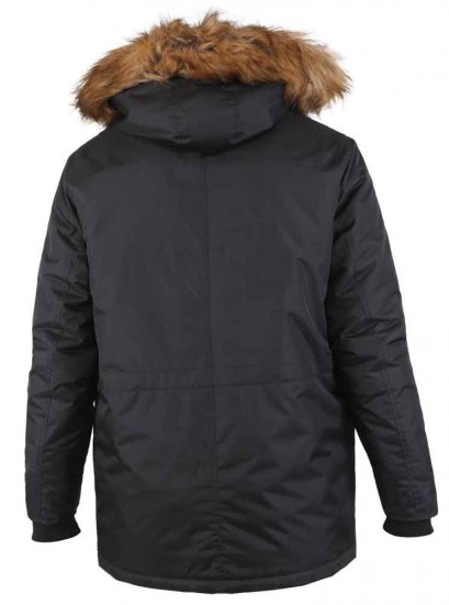 D555 Lovett Parka Black - Μπουφάν - Aνδρικά μπουφαν μεγάλα μεγέθη
