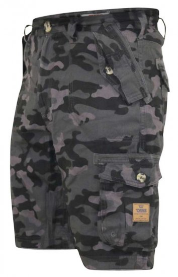D555 ZAVIER Camo Cotton Cargo Shorts - Σορτς - Aνδρικεσ βερμουδεσ μεγαλα μεγάλα μεγέθη